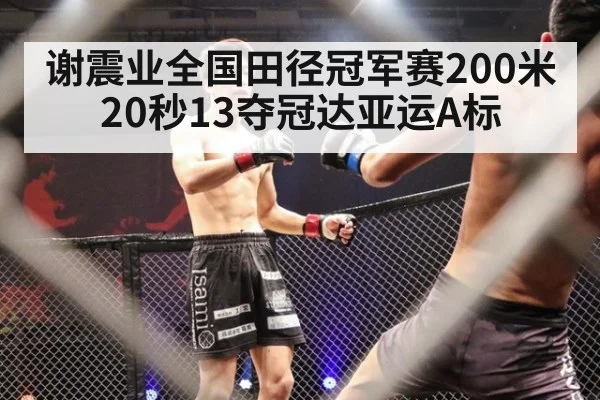 谢震业全国田径冠军赛200米20秒13夺冠达亚运A标